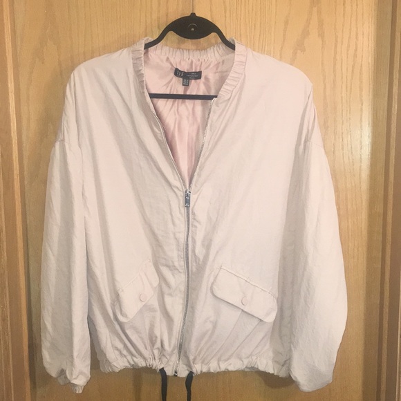 Zara pink nylon bomber jacket with pink interior - Picture 1 of 5